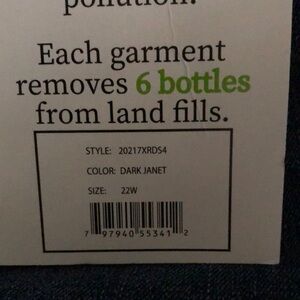 d. jeans Recycled Denim Bermuda Plus - 22W Blue